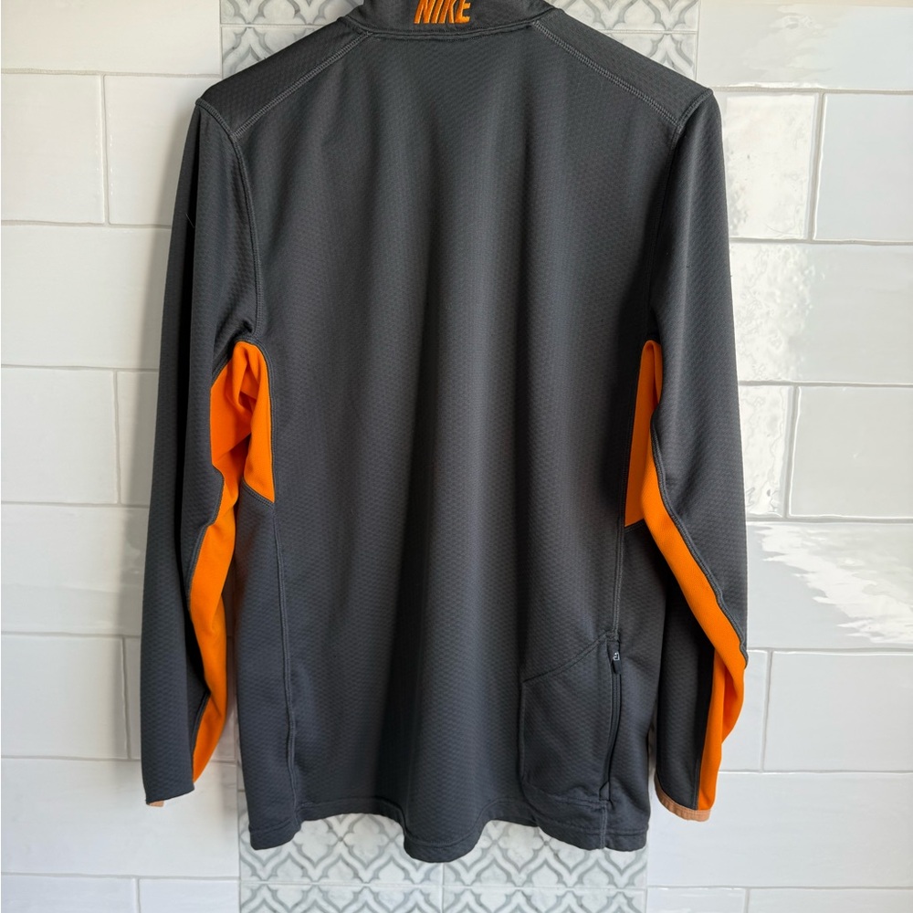 Nike Men's Performance Jacket in Charcoal and Orange - Picture 4 of 5